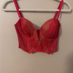 Victoria’s Secret Red Lace Bustier